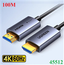 Cáp HDMI 2.0 sợi quang AOC dài 100M hỗ trợ 4K@60Hz Ugreen 45512/HD178 cao cấp