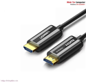 Cáp HDMI 2.0 sợi quang hợp kim kẽm 5m hỗ trợ 4K/60Hz chính hãng Ugreen 50716 cao cấp