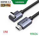 Cáp HDMI 2.1 bẻ góc 90 độ dài 1M hỗ trợ 8K@60Hz HDR eARC Ugreen 95826 cao cấp