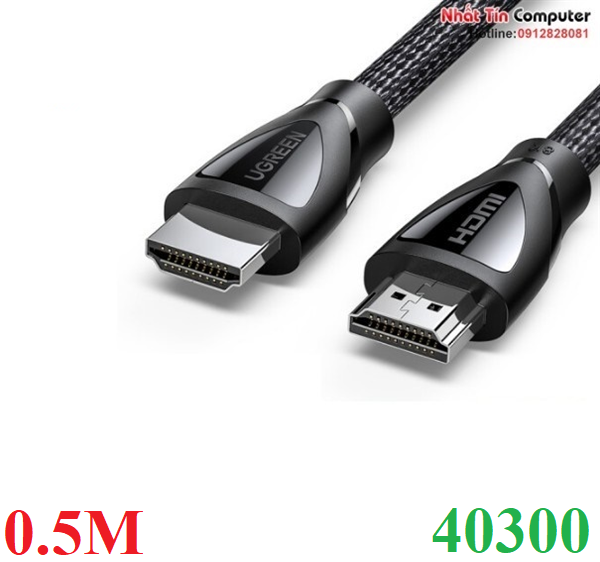 Cáp HDMI 2.1 dài 0,5m Ultra HD 8K@60Hz Ugreen 40300 Cao Cấp