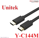 Cáp HDMI 20m hỗ trợ FULL HD 4096 x 2160p chính hãng Unitek Y-C144M cao cấp