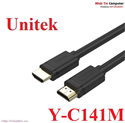 Cáp HDMI 8m hỗ trợ 3D, 4Kx2K chính hãng Unitek Y-C141M cao cấp
