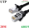 Cáp mạng Cat6 UTP đúc sẵn dài 20M 24AWG 250MHz Ugreen 60819 cao cấp