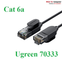 Cáp mạng đúc sẵn Slim Cat6a 10Gbps 500MHz dài 1,5m chính hãng Ugreen 70333 cao cấp