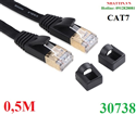 Cáp mạng đúc sẵn Cat7 FTP dài 0,5M dẹt 600Mhz chính hãng Ugreen 30738 Cao cấp