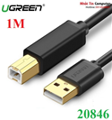 Cáp máy in USB 1m đầu mạ vàng chính hãng Ugreen 20846 cao cấp