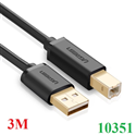 Cáp máy in USB 2.0 dài 3m Ugreen 10351 cao cấp