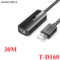 Cáp nối dài âm dương USB 2.0 dài 30M có chip khuếch đại Jasoz T-D160 cao cấp