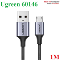 Cáp sạc, dữ liệu USB to Micro USB dài 1M bọc dù Ugreen 60146 cao cấp (sạc nhanh QC 3.0)