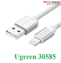 Cáp sạc USB 2.0 Lightning dài 1,5m chuẩn MFI chính hãng Ugreen 30585 cao cấp