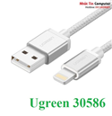 Cáp sạc USB 2.0 Lightning dài 2m chuẩn MFI chính hãng Ugreen 30586 cao cấp