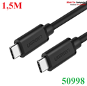 Cáp sạc và truyền dữ liệu USB type-C 2 đầu dương dài 1,5m chính hãng Ugreen 50998 cao cấp