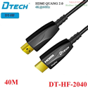 Cáp tín hiệu HDMI 2.0 sợi quang hỗ trợ 4K@60Hz dài 40M Dtech DT-HF-2040 cao cấp