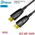 Cáp tín hiệu HDMI 2.0 sợi quang hỗ trợ 4K@60Hz dài 50M Dtech DT-HF-2050 cao cấp