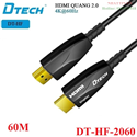 Cáp tín hiệu HDMI 2.0 sợi quang hỗ trợ 4K@60Hz dài 60M Dtech DT-HF-2060 cao cấp