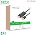 Cáp USB 2.0 Data Link dài 2m chính hãng Ugreen 20233 cao cấp