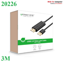 Cáp USB 2.0 Data Link dài 3m chính hãng Ugreen 20226 cao cấp