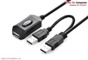 Cáp USB 2.0 nối dài 5m có hỗ trợ nguồn chính hãng Ugreen UG-20213 Cao cấp