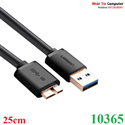Cáp USB 3.0 cho ổ cứng di động HDD 2,5 ing dài 25cm chính hãng Ugreen 10365
