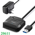 Cáp USB 3.0 to SATA HDD 2,5 và 3,5 Converter chính hãng Ugreen 20611 cao cấp