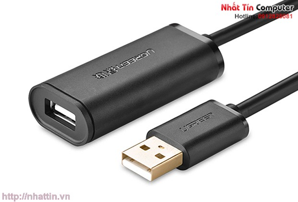 Cáp USB nối dài 10m có chíp khuếch đại Ugreen 10321 Chính hãng