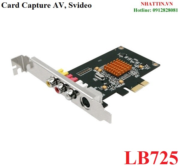 Card capture ghi hình nội soi, siêu âm Svideo, AV chuẩn PCI-E Lianxinhongfu LB725 cao cấp