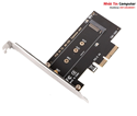 Card chuyển đổi ổ cứng SSD M2 NVMe PCIe 2280 to PCI-E 4X SSU EM2-5001