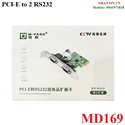 Card PCI-E sang 2 cổng RS232 M-PARD MD169 cao cấp