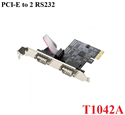 Card PCI-e to 2 cổng Com (RS232) Unitek T1042A cao cấp
