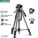 Chân Tripod dùng cho máy ảnh, điện thoại, cao 55cm – 175cm, Xoay 360 độ Ugreen 15187/LP661 cao cấp