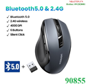 Chuột không dây 2.4Ghz và Bluetooth dùng cho máy tính, laptop Ugreen 90855 cao cấp