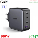 Củ sạc nhanh 100W GaN Nexode 4 cổng, 3 USB Type-C và 1 USB Type-A Hỗ trợ QC4+, PD3.0 Ugreen 40747 (EU)