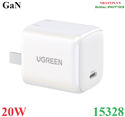 Củ sạc nhanh GaN PD 20W Type-C Ugreen 15328 cao cấp (US Plug)