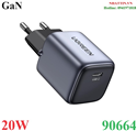 Củ sạc nhanh Nexode GaN 20W cổng Type-C Ugreen 90664 cao cấp (EU Plug)