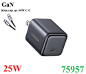 Củ sạc nhanh Nexode Mini 25W GaN cổng USB Type-C Ugreen 75957/X517 cao cấp (US Plug)