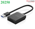Đầu đọc thẻ nhớ Micro SD/ SD chuẩn USB 3.0 Ugreen 20250 chính hãng