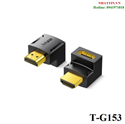 Đầu nối HDMI 1 đầu bẻ góc lên JASOZ T-G153 cao cấp