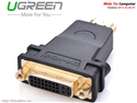 Đầu rắc chuyển đổi HDMI sang  DVI-I Ugreen 20123 Cao cấp