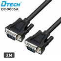 Dây cáp com RS232/DB9 dương dương M/M dài 2M Dtech DT-9005A cao cấp (Cáp thẳng)