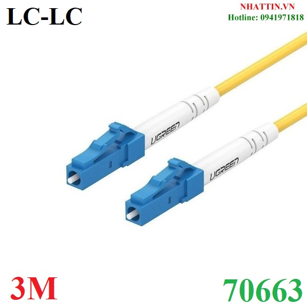Dây nhảy quang Optical Fiber Single mode LC-LC dài 3m Ugreen 70663 cao cấp