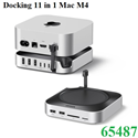 Docking Mac mini M4/M4 Pro 11 trong 1 với khe cắm M.2 NVME, 5 cổng USB-A và 2 cổng Type-C, SD/TF Ugreen 65487 cao cấp