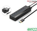HUB USB 7 Cổng USB 3.0 Có Nguồn 5V/2A Ugreen 40522 cao cấp