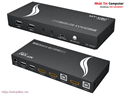 KVM Switch 2 cổng HDMI VIKI MT-HK201 hỗ trợ 4K x 2K Chính hãng