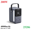 Pin sạc dự phòng 48000mAh công suất 300W hỗ trợ 5 cổng sạc Ugreen 25286/PB770 có màn hình cao cấp