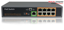 Switch PoE 8 Port 10/100Mbps IEEE802.3af/at khuếch đại 250M KMETech PSE-908 công suất 150W