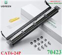 Thanh đấu nối Patch Panel Rack 24 cổng RJ45 CAT6 Ugreen 70423 cao cấp