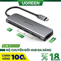 Thiết bị mở rộng USB type-C sang HDMI 4K*2K/30Hz/ Hub USB 3.0 hỗ trợ sạc cổng USB-C Ugreen 50209