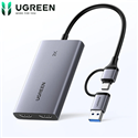 USB Capture HDMI, live streaming 2K@30Hz HDMI to USB 3.0, Type-C Ugreen 25773/CM726 cao cấp