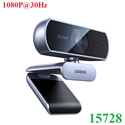 Webcam HD 1080P@30Hz cho PC, lấy nét cố định Ugreen 15728/CM678 cao cấp